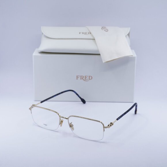 Fred FG50017U 030 Rectangle 58mm Eyeglasses - Gold - Picture 6 of 10